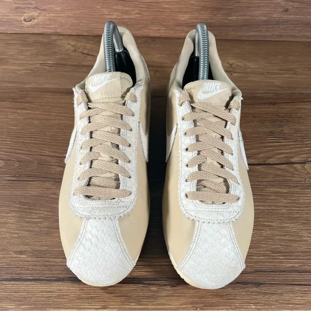 NIKE CORTEZ PREMIUM ‘Beige’ Leather Vintage Sneakers Women’s Size 8 Shoes - Picture 7 of 11